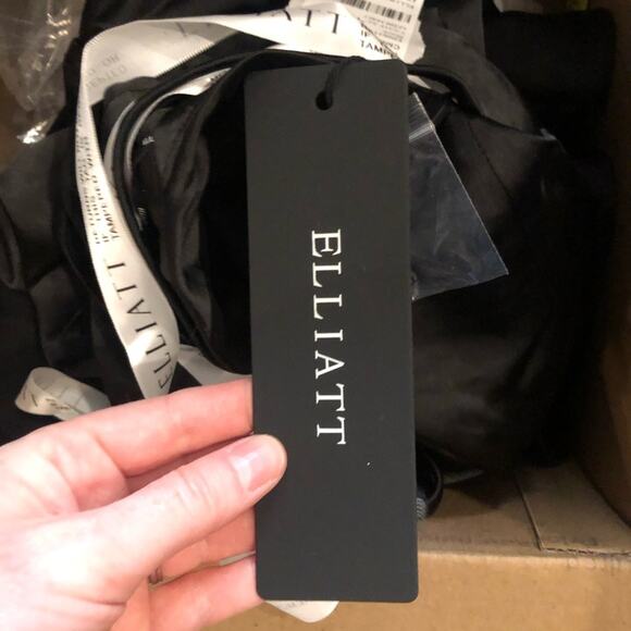 NWT Elliatt Eliana Black Ruffle Maxi Dress with Slit - Picture 4 of 5